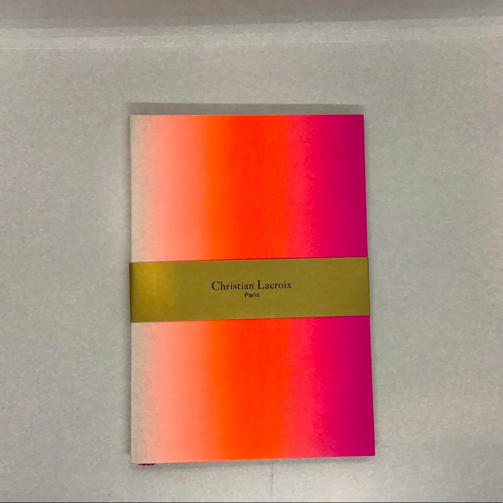 Paseo embossed pink notebook by Christian Lacroix